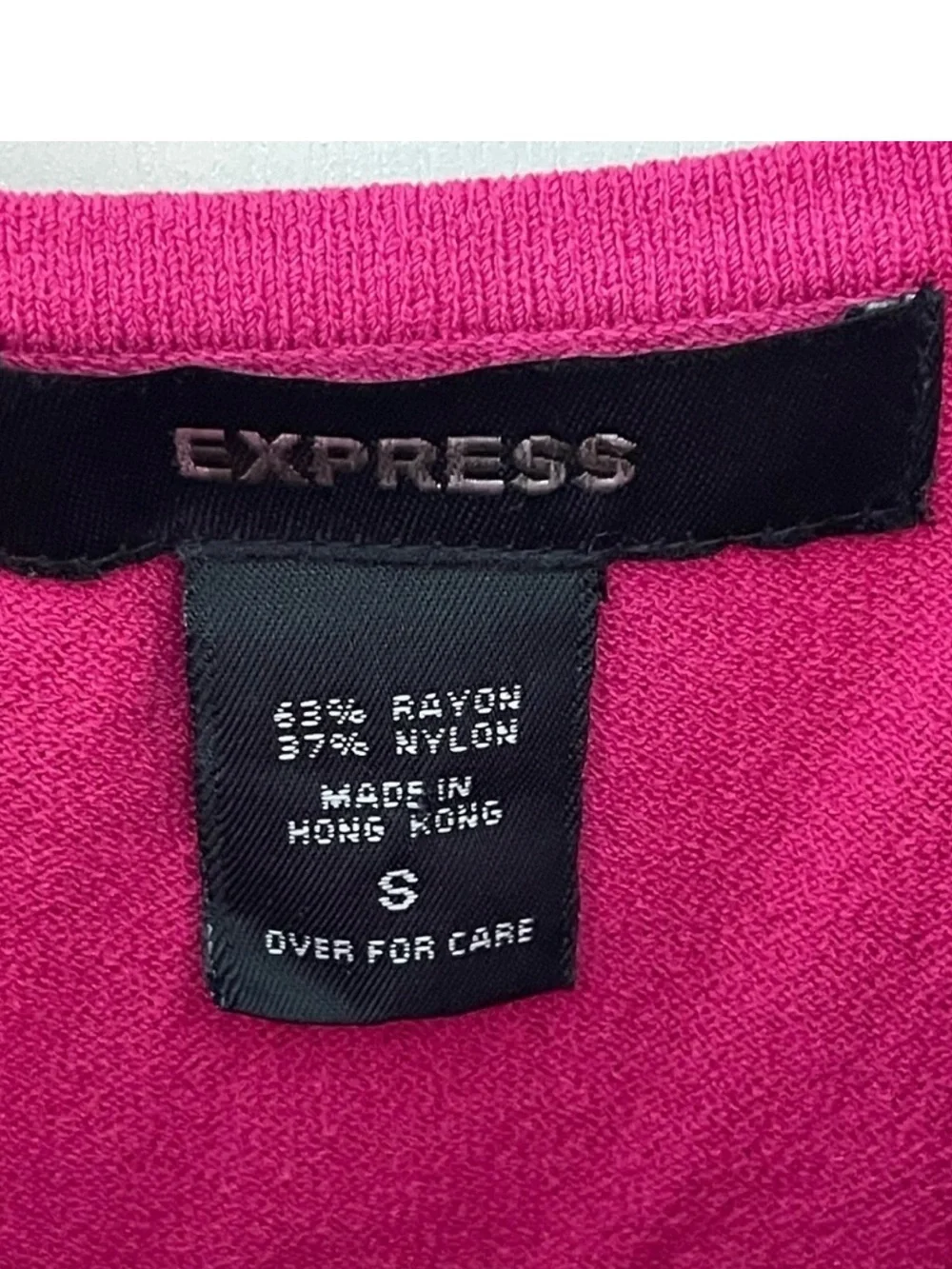 Express Y2K Hot Pink Knit Cami Cardigan Sweater Set Size Small